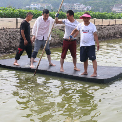 钓鱼船轻便携水上平台小船浮排泡沫浮板保温隔热简易防洪防汛养殖