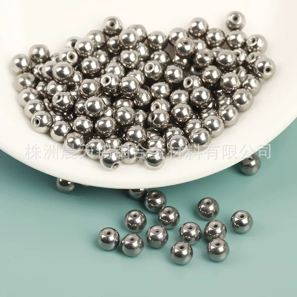Through-hole tungsten beads for raft fishing, small weight lure weights, tungsten steel beads, spherical bullet sinkers wholesale