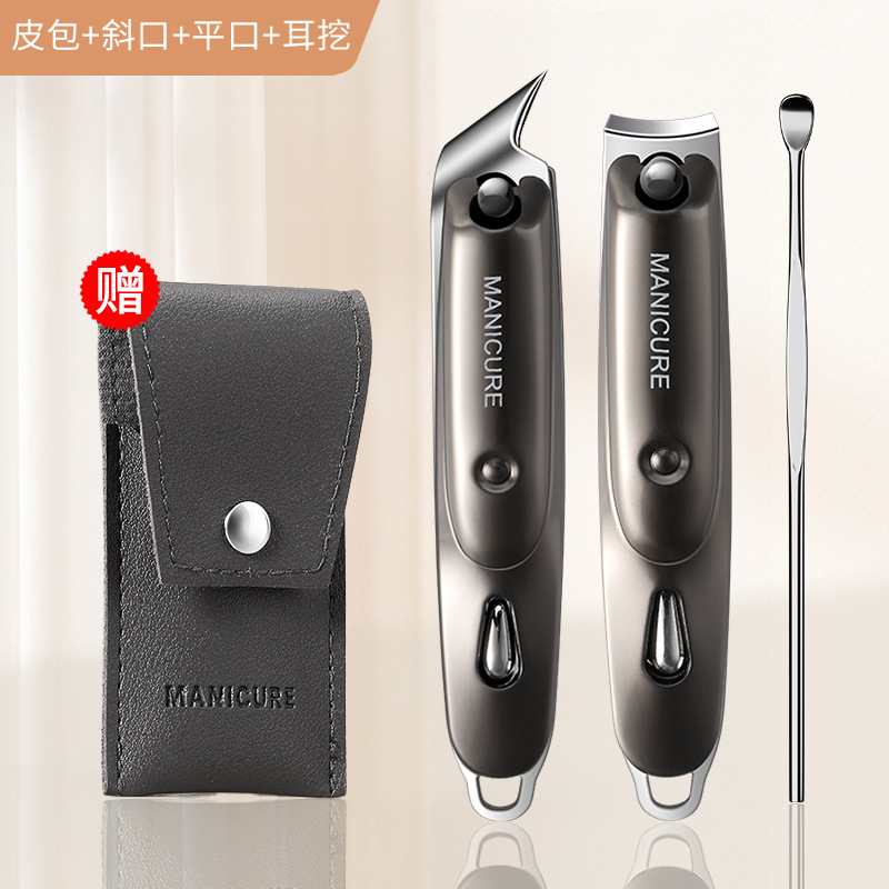 Cuchillo de uñas portátil regalo de cuchillo de uñas ajuste de pedicura en stock plegable único dedo tijeras de piel muerta biselada doméstica image 9