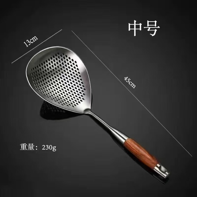 ステンレス製の花椒こし網、家庭用麺こし、麺・餃子の水切り、木製ハンドル付き花椒こし、揚げ物油こし、網こし|undefined