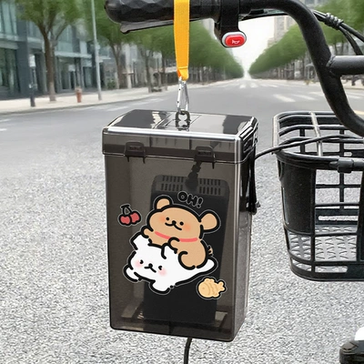 Battery Charger Rainproof Box Dustproof Other Electric Vehicle Accessories - black-yellow-webbing-hook-playful-line-dog
