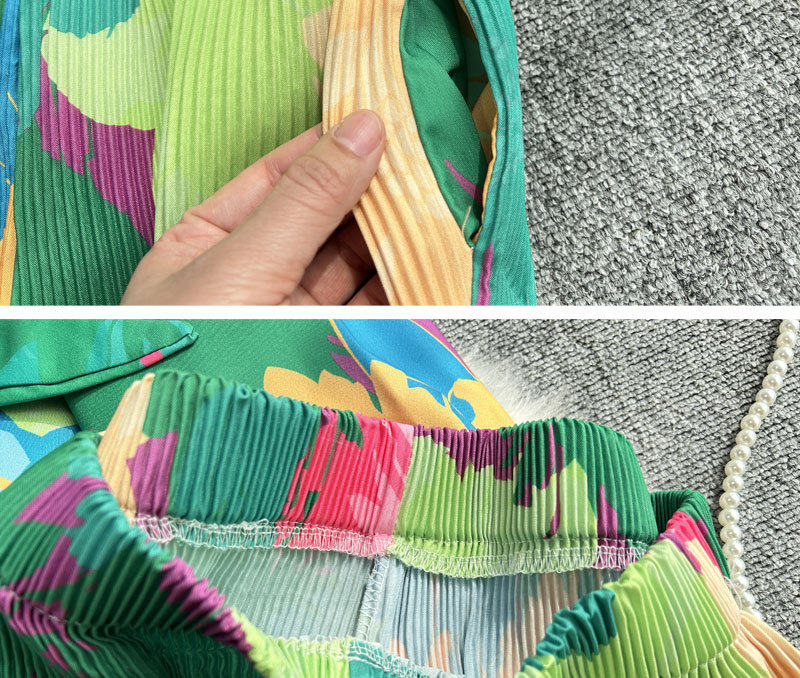 Women's Clothing Fashion suit women's casual loose long sleeved single breasted shirt two piece set high slimming tie dye printed wide leg pants_voghion.com