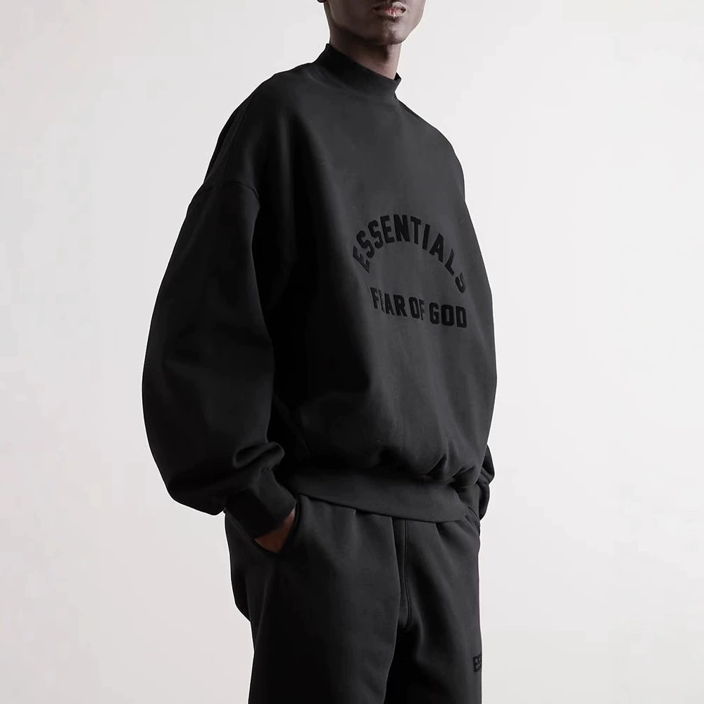 Высококачественная толстовка ESSENTIALS HHH, многолинейная, восьмой сезон, в стиле high-street, свободного кроя, повседневная, крутая, черная серия, с тесьмой, для мужчин