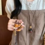小众木质复古大象毛衣链
