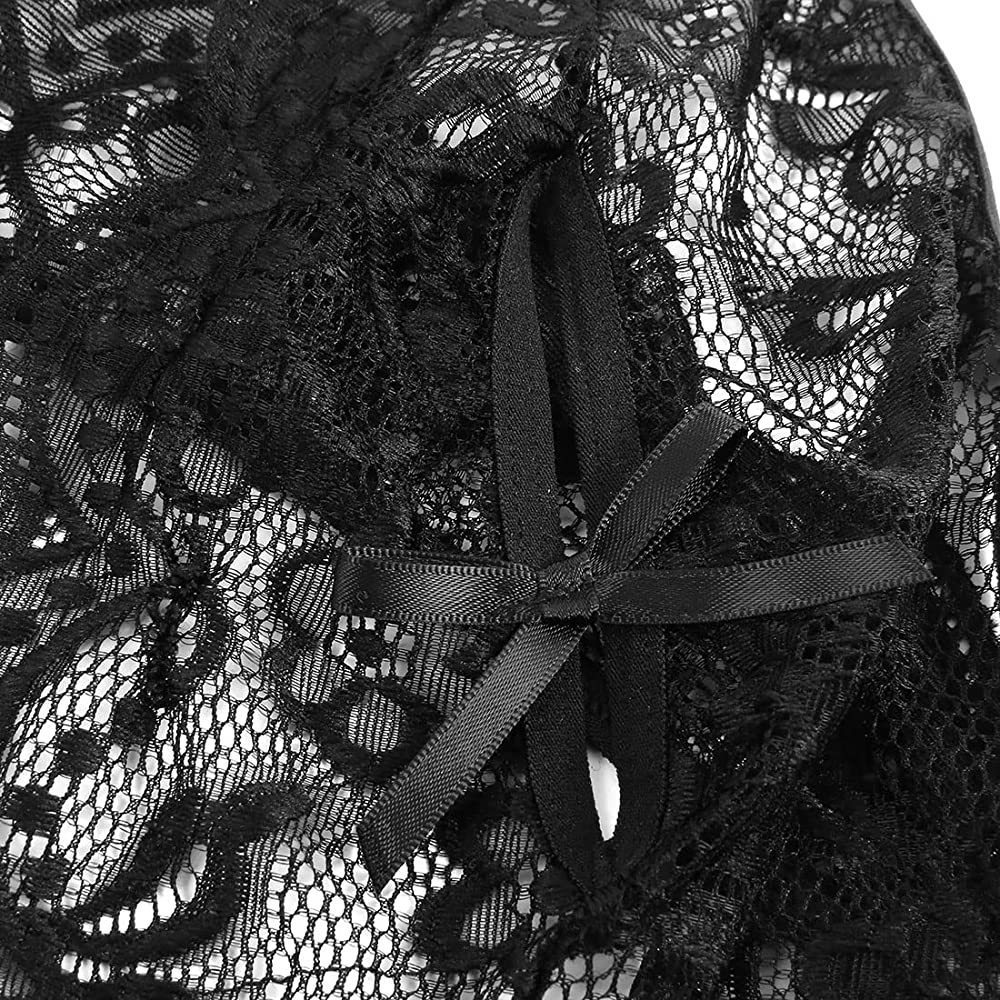70g Weight Sexy Feel Of Sensation Sleeveless Sleeve Length Sexy Lingerie, Pajamas Lingerie Type Nylon, Lace Fabric Type Jumpsuit Bra Style 1 Set Quantity Strap Neckline Slim Fit Type Solid Color Pattern 3/4 Cup Bra Cup All Seasons Season Women's Gender Women's Solid Color Jumpsuit Sexy Lingerie Pajamas 8
