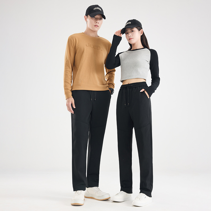 冬季新款石墨烯羽绒裤男保暖加厚舒适长裤女运动休闲裤子百搭卫裤