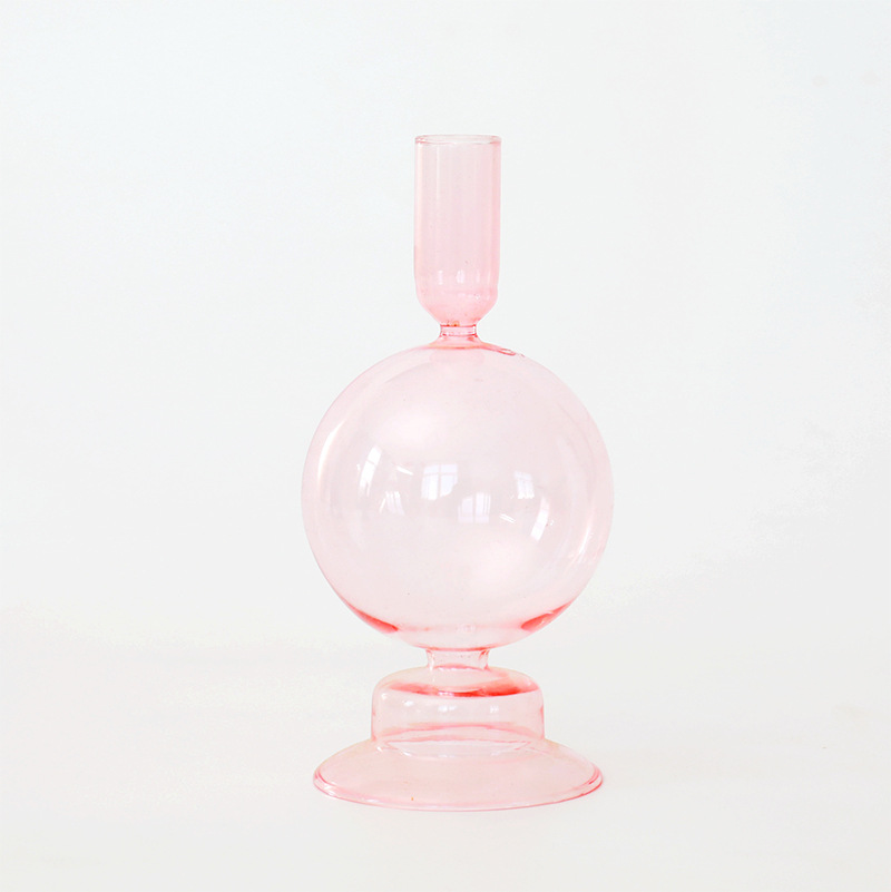 꽃병 촛대 D 핑크