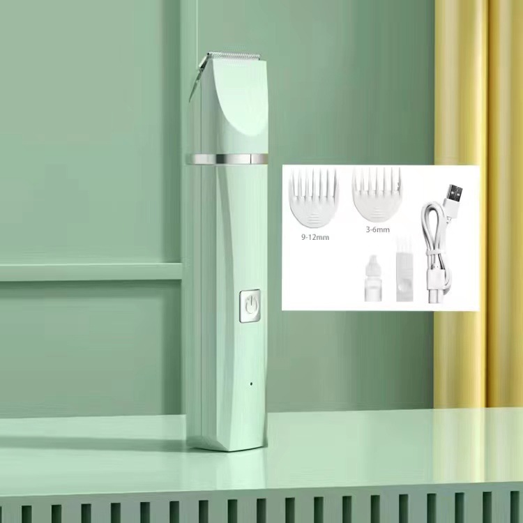 【사각 헤드 전동 이발기 - 단품】- 그린