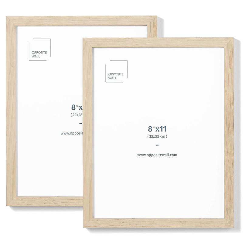 Oak Wood Wall-Mounted Picture Frame 11*15.2inch * 16inch Solid Wood Photo Frame Amazon Cross-Border Manufacturer Wholesale