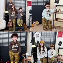 韩版童装2025秋冬新款亲子卡通立体小衣服卫衣男女童长袖婴儿装潮