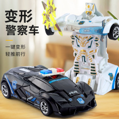 子供のワンタッチ衝突変形玩具車ロボット人慣性玩具車男の子と女の子の玩具卸売り