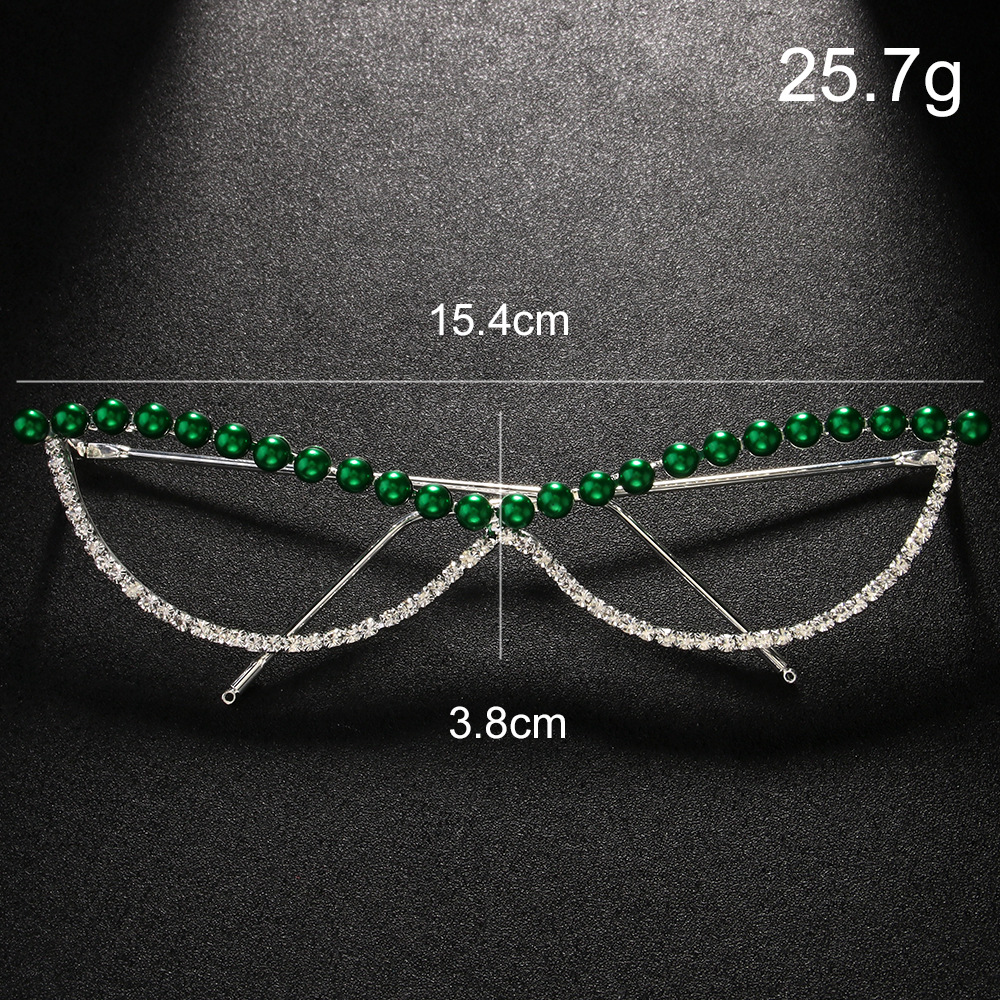 Marco de gafas geométricas europeo y americano, marco de gafas de diamante de alta calidad, accesorios metálicos, marco de gafas