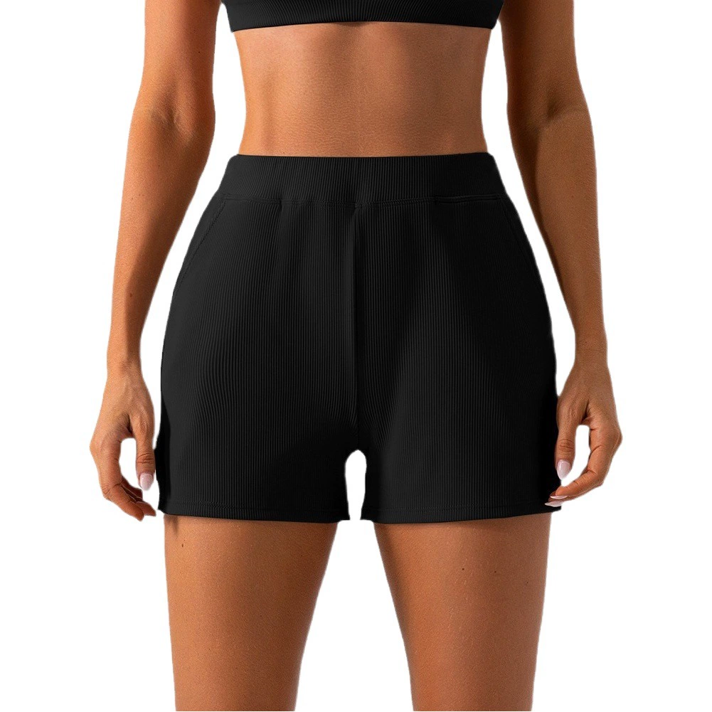 Трансграничные европейские и американские осенне-зимние свободные спортивные шорты для женщин, уличные спортивные штаны прямого кроя, повседневные шорты для бега для фитнеса.