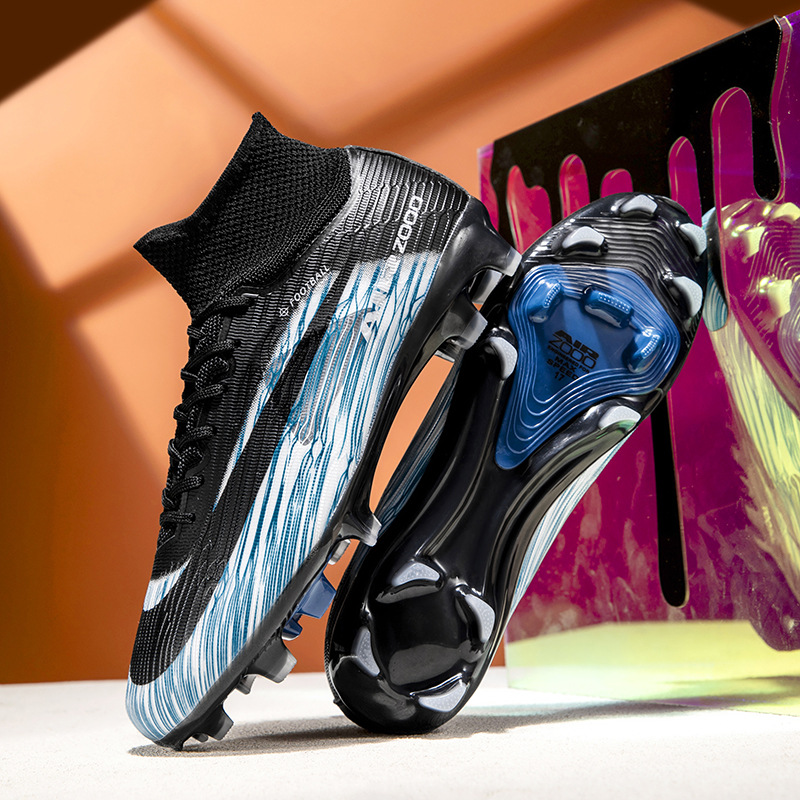 Zapatos de Fútbol de Caña Alta Modelo 17 de KPU Transpirable para Césped