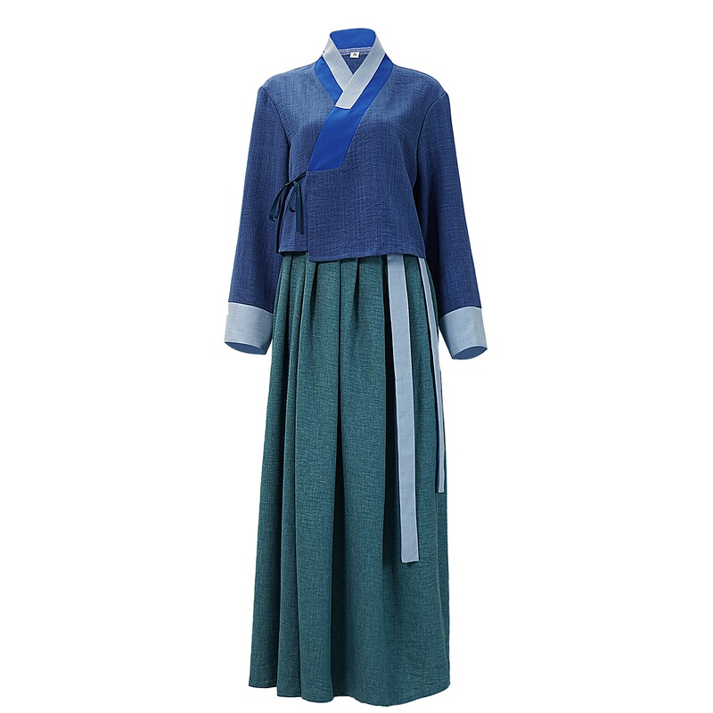 Halloween costume: Ghost Mystery East Palace cosplay outfit, ginger-colored dark blue traditional court maid costume, traditional ethnic clothing manufacturer Halloween costume: Ghost Mystery East Palace cosplay outfit, ginger-colored dark blue traditional court maid costume, traditional ethnic clothing manufacturer