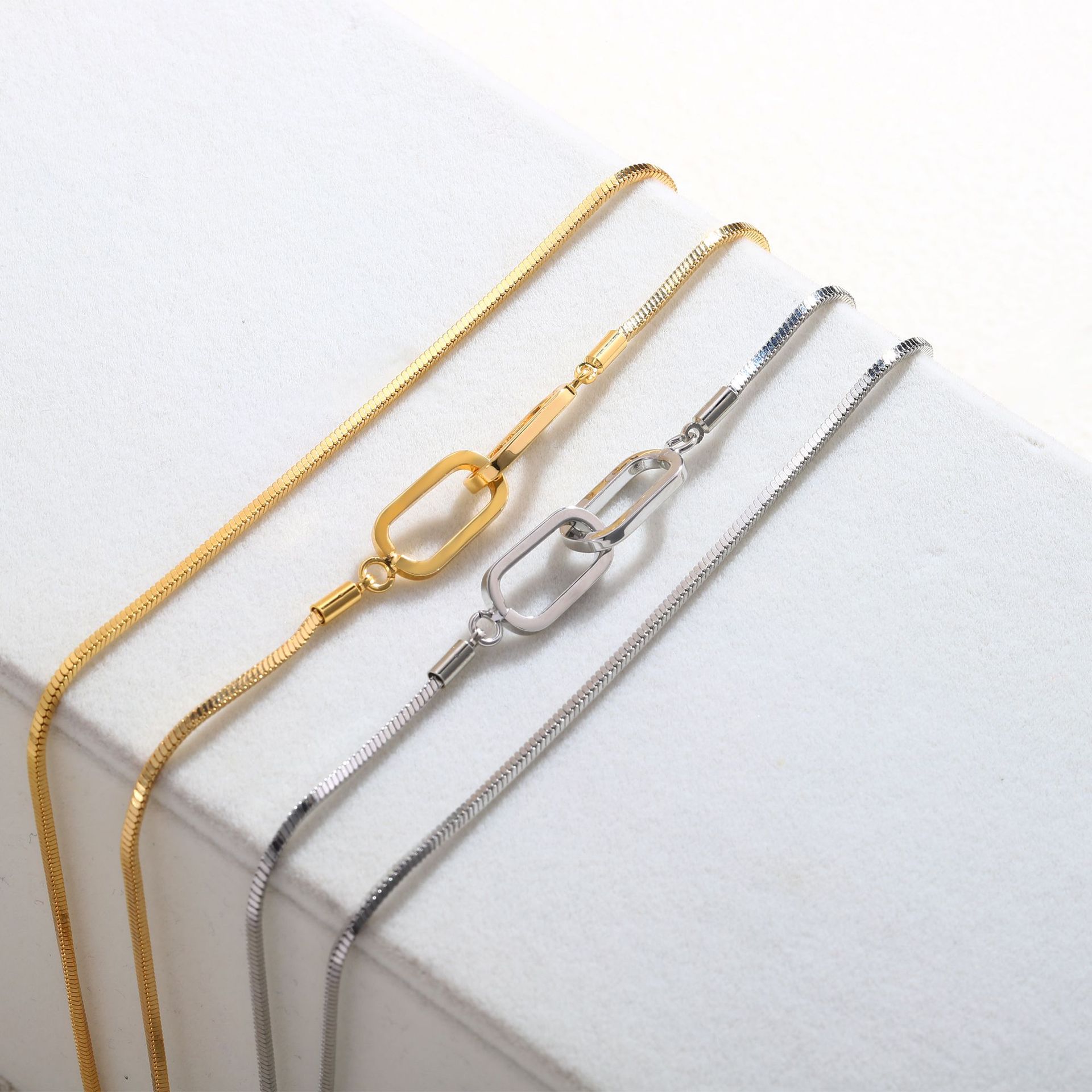 europe-and-the-united-states-cross-border-clavicle-chain-square-buckle-necklace-clavicle-chain-joker-universal-buckle-snake-bone-chain-high-sense-factory-wholesale