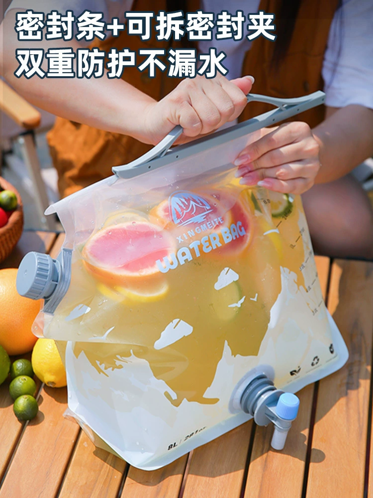 Открытый мешок для воды большой емкости Портативный складной мешок для хранения воды