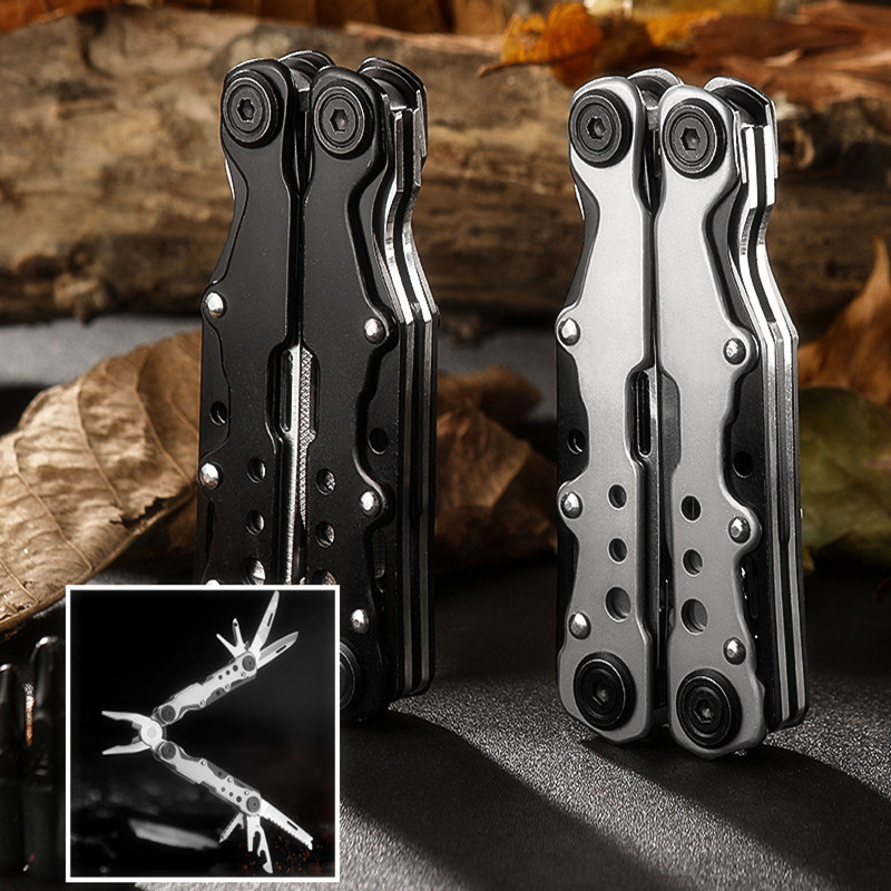 户外组合小刀钳多功能钳子折叠便携多用钳刀具露营刀钳EDC工具钳
