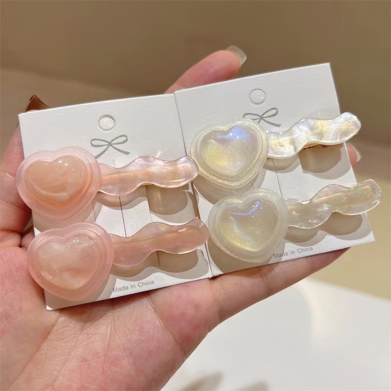 Pearlescent Love Hair Clip