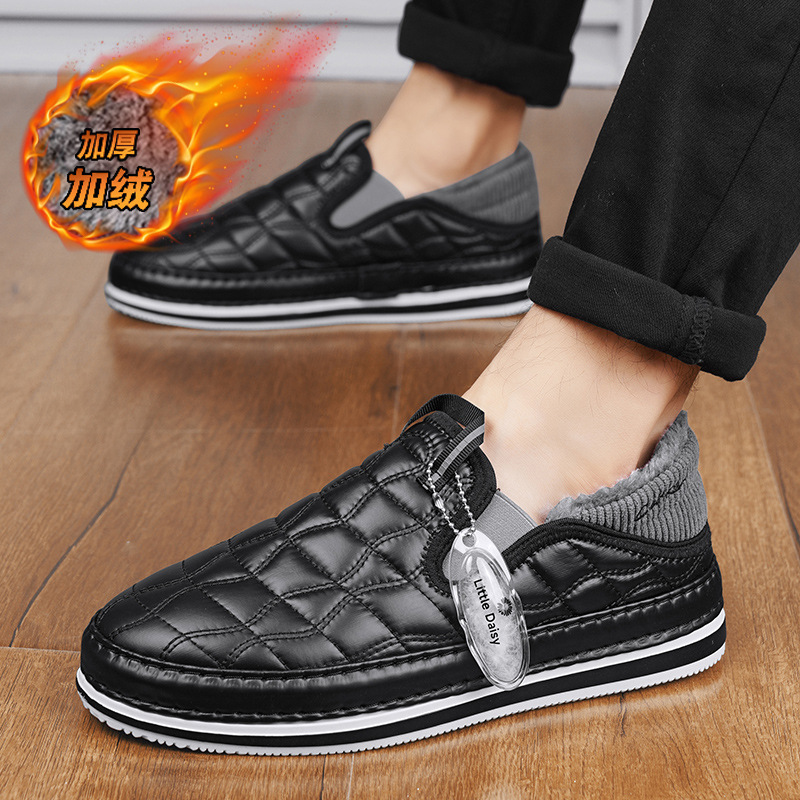 Men's warm travel low shoes
