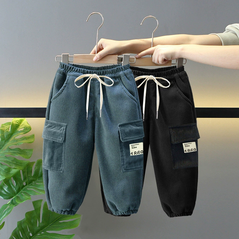 Вельветовые плюшевые толстые брюки весной и осенью и зимой