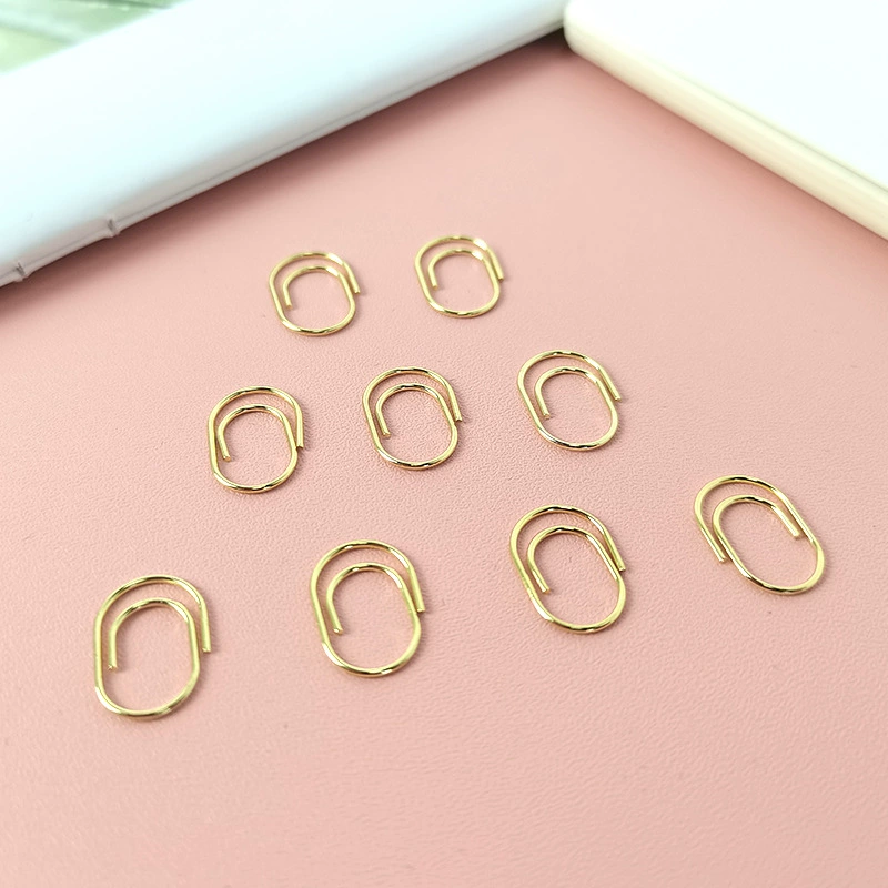 Трансграничная 15mm толстая скрепка творческая золотая скрепка скрепка мини U-образная металлическая скрепка в коробке