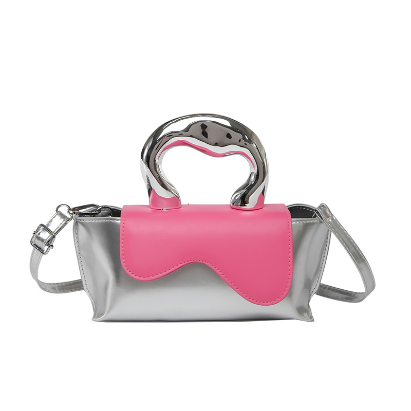 Bolso femenino de alta calidad Xiaoqing 2025 nuevo bolso cuadrado pequeño diseño de nicho bolso pequeño brillante de mensajero de un solo hombro