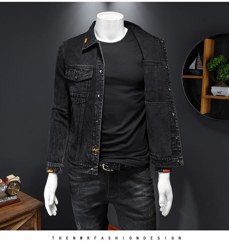 F1445 1590K ÁO KHOÁC NAM ZHETYCH DÁNG ÔM BODY GỢI CẢM SEXY MÙA XUÂN THU ĐÔNG PHONG CÁCH HÀN QUỐC THỜI TRANG NAM JEAN BÒ G04 SẢN PHẨM MỚI