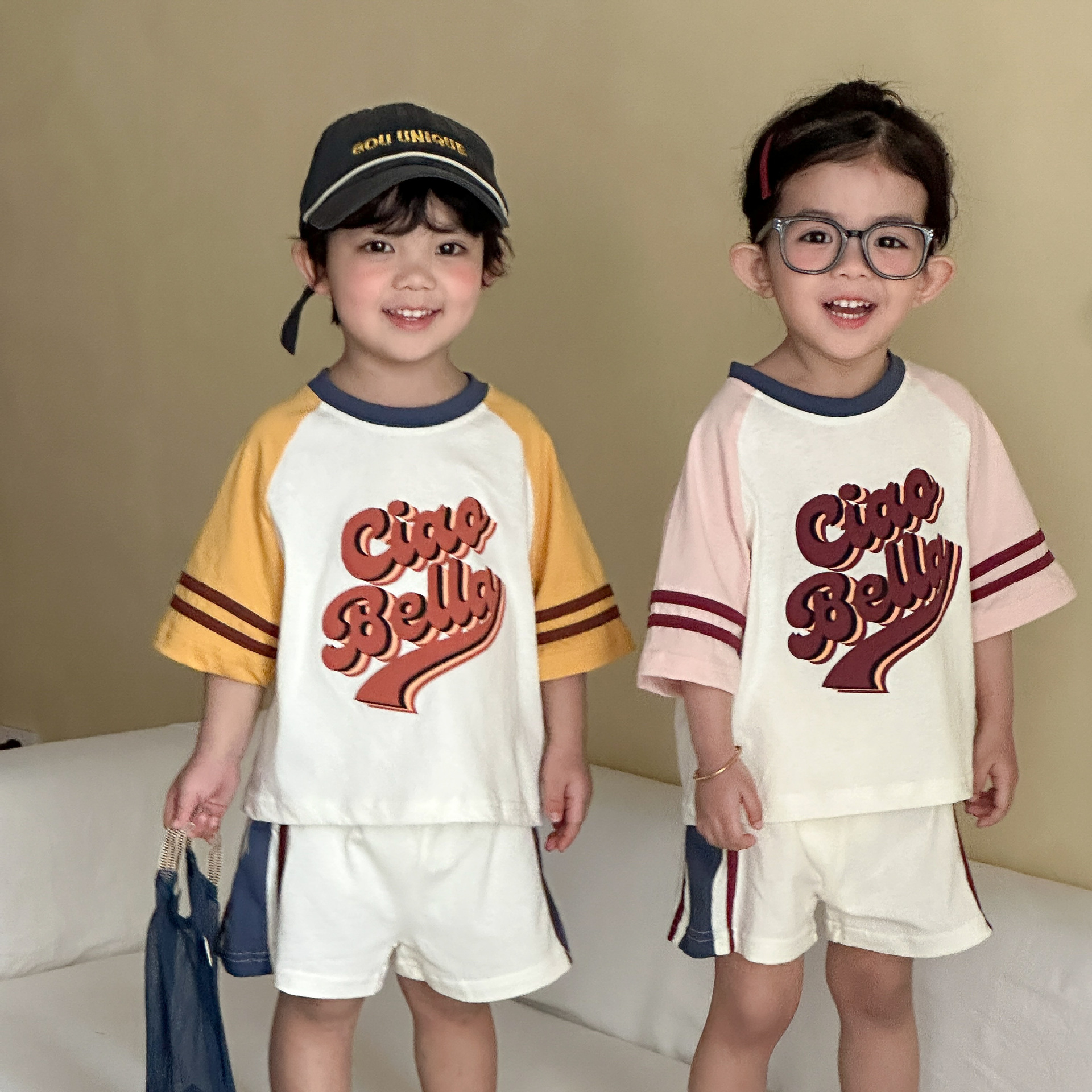 Summer children's cotton sports suit