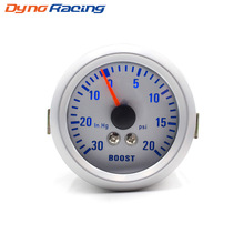 汽车改装52mm2英寸涡轮增压表 -30~20psi 适用于12V 蓝光