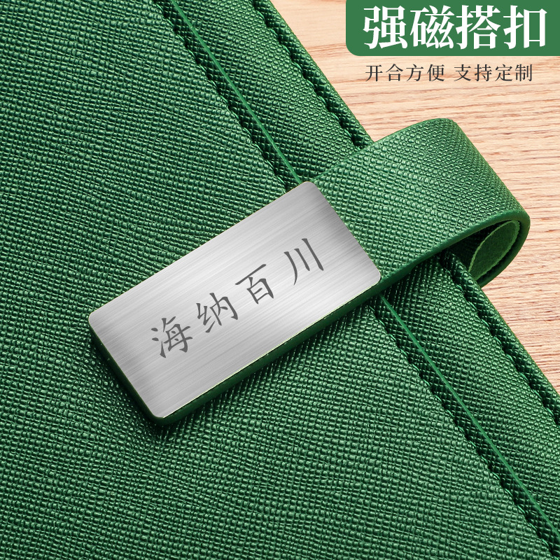 Almacenamiento multifuncional engrosado A5 cuaderno de negocios de gama alta reunión de la oficina de negocios bloc de notas diario traje