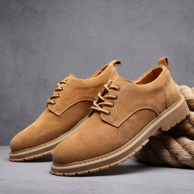 Трансграничная осенняя и зимняя кожаная обувь мужская универсальная корейская повседневная обувь
