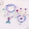 2# Purple Fishtail 5-piece set [transparent bag]
