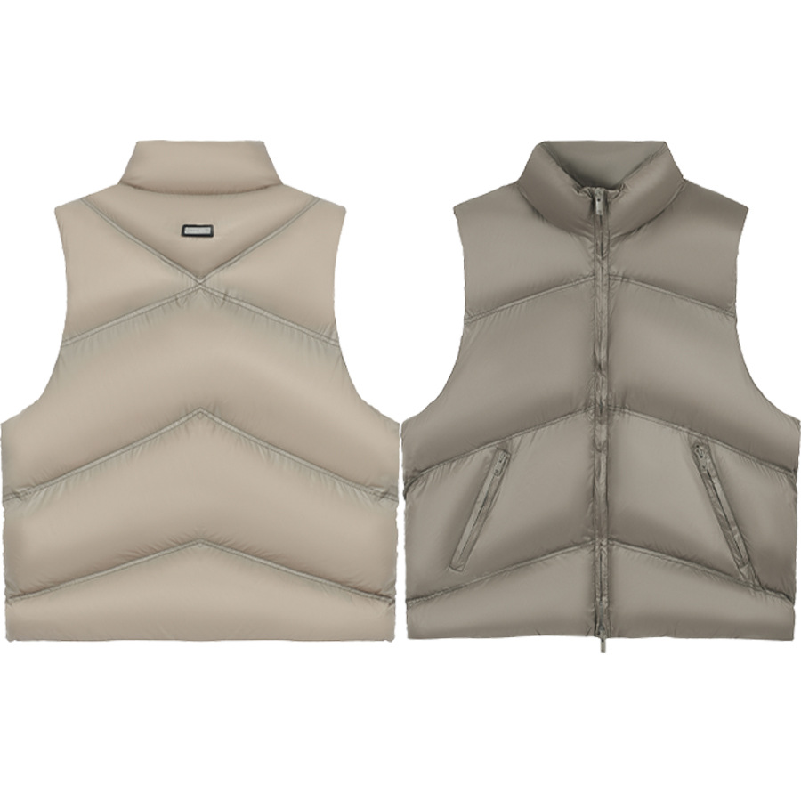 Marca de moda transfronteriza REPRESENT High Street otoño e invierno abrigo de pan de color sólido Chaleco con cremallera suelta abrigo casual