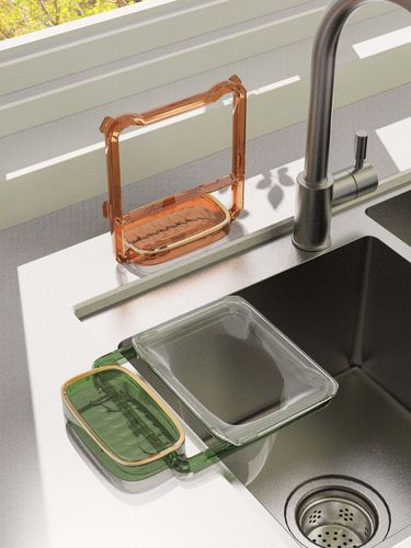 Kitchen sink filter rack mesh bag disposable storage mesh filter storage leftovers folding stand filter rack