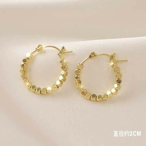 Golden ring, earrings