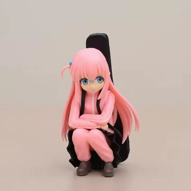Handmade Goto Doll (Squatting Pose), Two-Faced Changeable Expression, Car Ornament