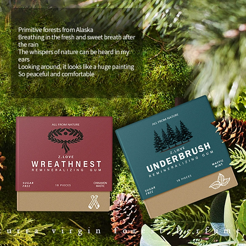 Источник производителя Amazon TK трансграничный исключительно для Organic chewing gum без сахара жевательная резинка