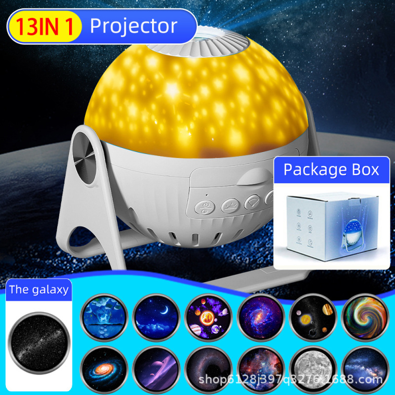 クリエイティブギフトクロスボーダー星空投影ランプ卸売女の子の寝室ロマンチックな銀河雰囲気ランプ回転ナイトライト|undefined