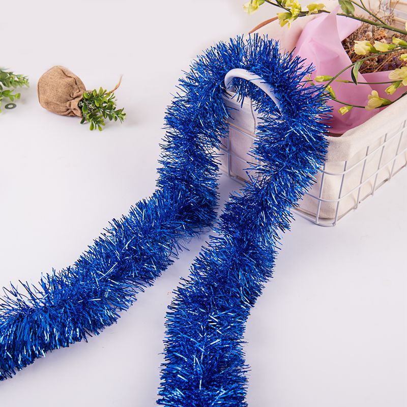 Comercio exterior transfronterizo Fiesta del Festival de Navidad barra de color 9cm5 capa 2 M cifrada tira de lana engrosada 61 tira de guirnalda decorativa