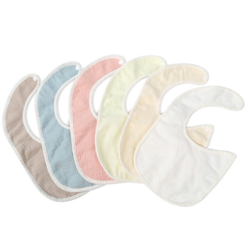 Baby bibs pure cotton beanie velvet baby saliva towel pure cotton waterproof autumn and winter thickened newborn bibs