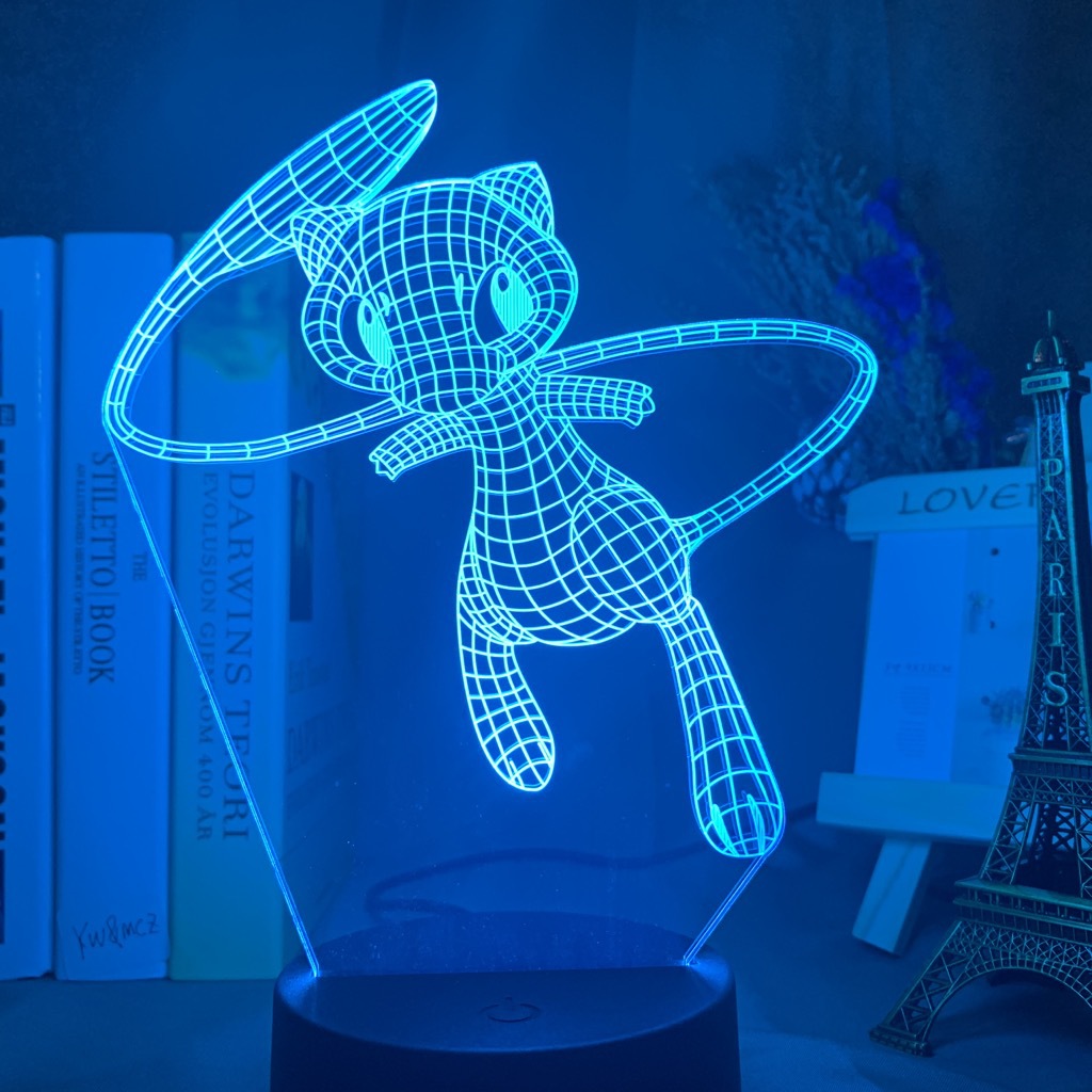 Baokemeng Pikachu 3D luz de la noche LED producto creativo mascota elfo regalo lámpara Mesa mágica bebé