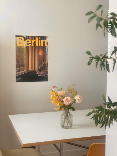 Korean influencer cafe bread art poster wall sticker decorative painting set for Instagram influencer blogger photo props