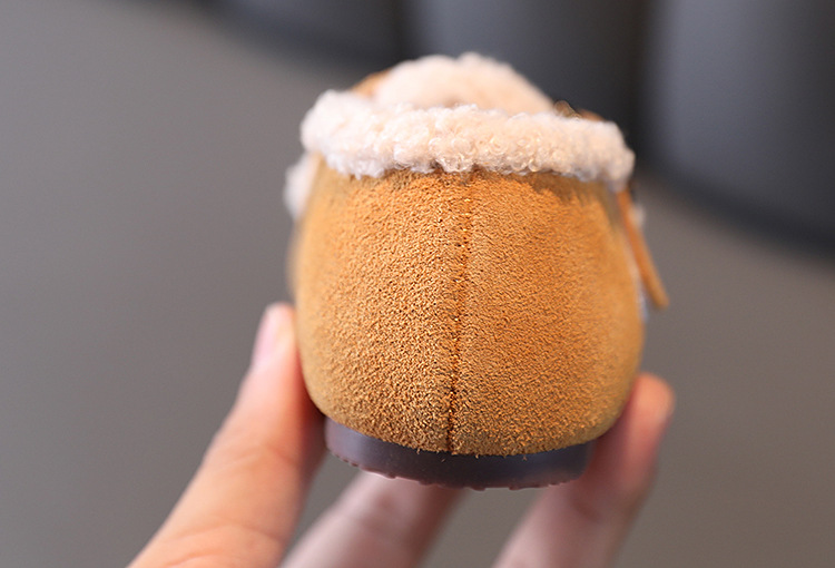 Barns bomullsskor plyschisolering vinterpäls och bönor tjejer med prinsessskor,_voghion.com