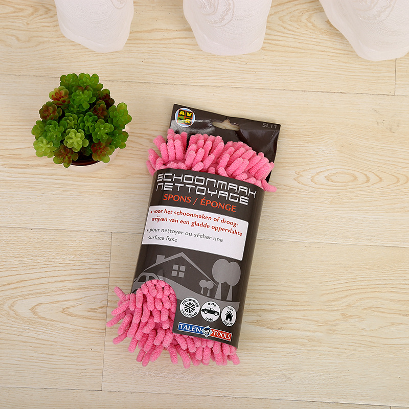 Jia Yi guantes de limpieza multifuncionales lavado de autos guantes de trapo multifuncionales para el hogar Limpieza de autos de coral de doble cara gris image 3