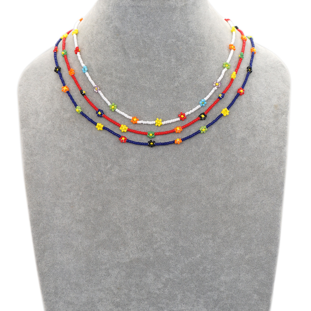 Fashion Geometric Stainless Steel Glass Necklace_colorza_10