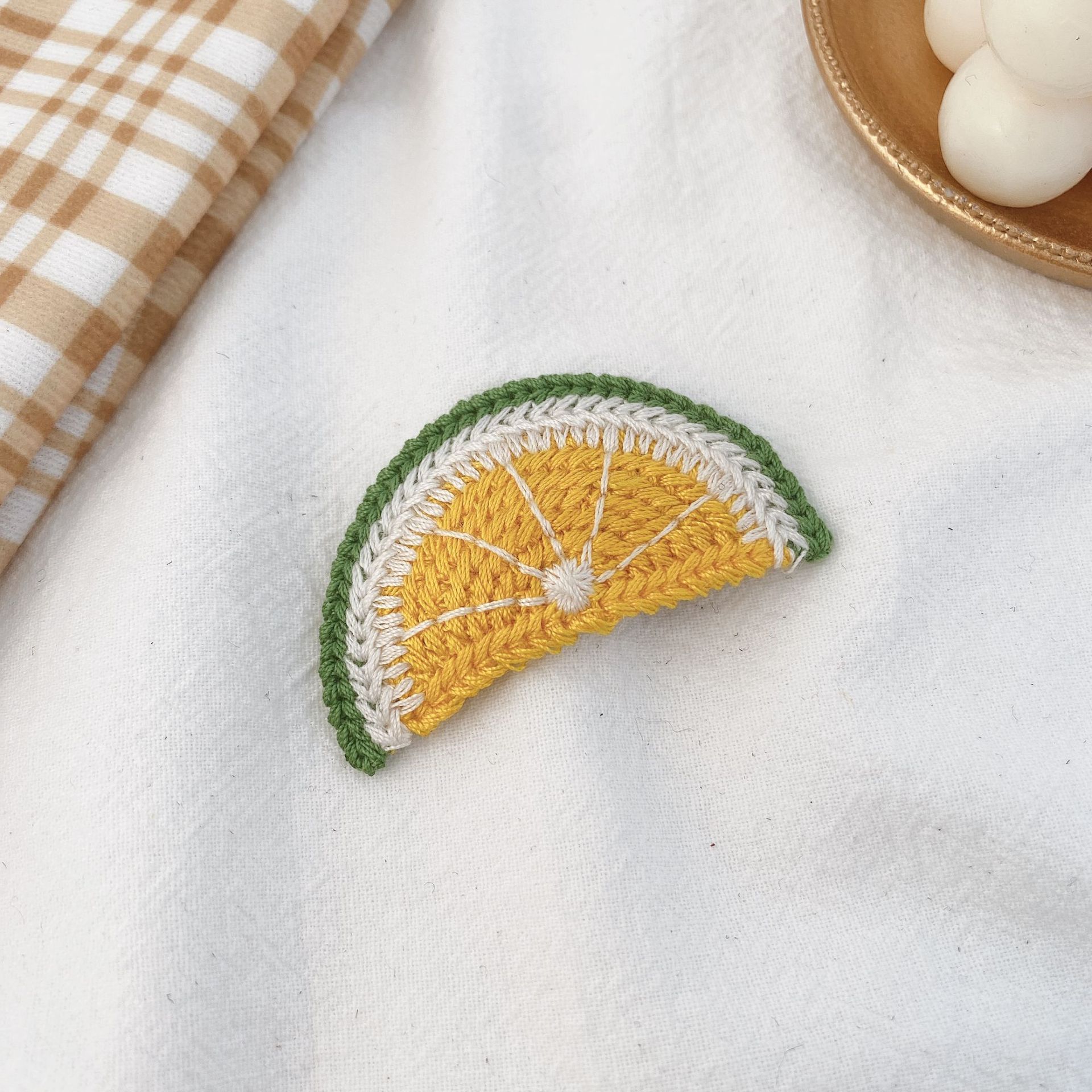 Horquilla peluda de las mujeres sombreros de estilo coreano lindo tejido de horquilla de pato amarillo flequillos clip pequeño lado otoño e invierno accesorios para el cabello mujeres