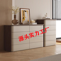 シンプルでモダンな寝室無垢材チェストリビングルーム収納キャビネットベッドサイド収納キャビネット引き出し収納チェスト壁掛けキャビネット