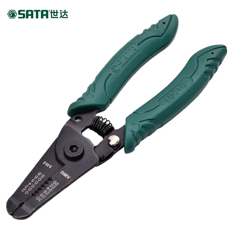 世达工具带刃口剥线钳剥线器6寸7寸 91201 91202