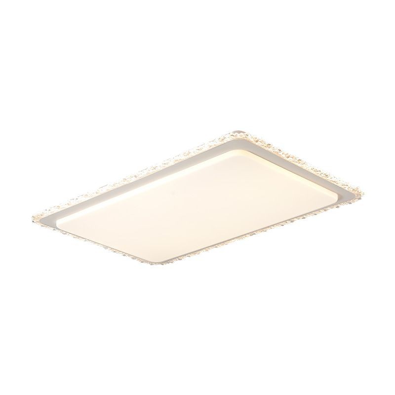 Luz de sala de estar simple crema luz lujosa lámpara de techo rectangular 2025 nuevo paquete de lámparas de casa de Guangdong Zhongshan